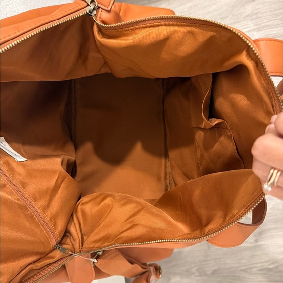 Universal Thread Patchwork Travel Bag - Orange and Tan - Picture 13 of 16